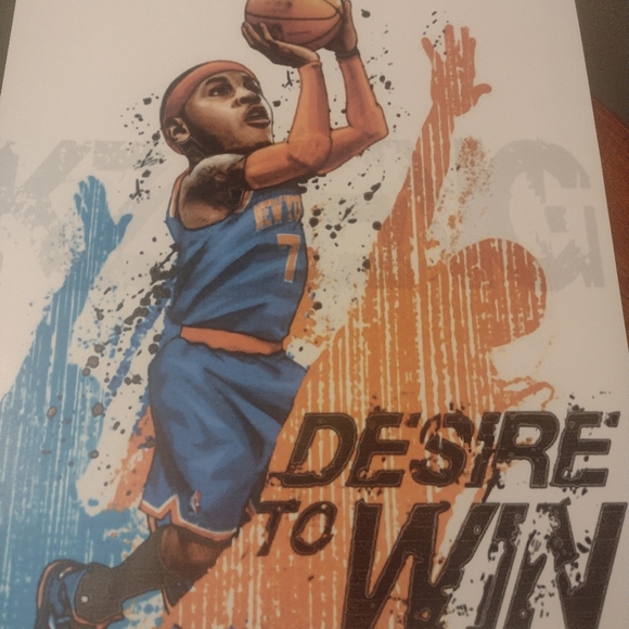 NEW! CARMELO ANTHONY KNICKS 8.5x11 ULTRA PREMIUM GLOSSY REPRINT COLOR ART POSTER - Picture 4 of 7